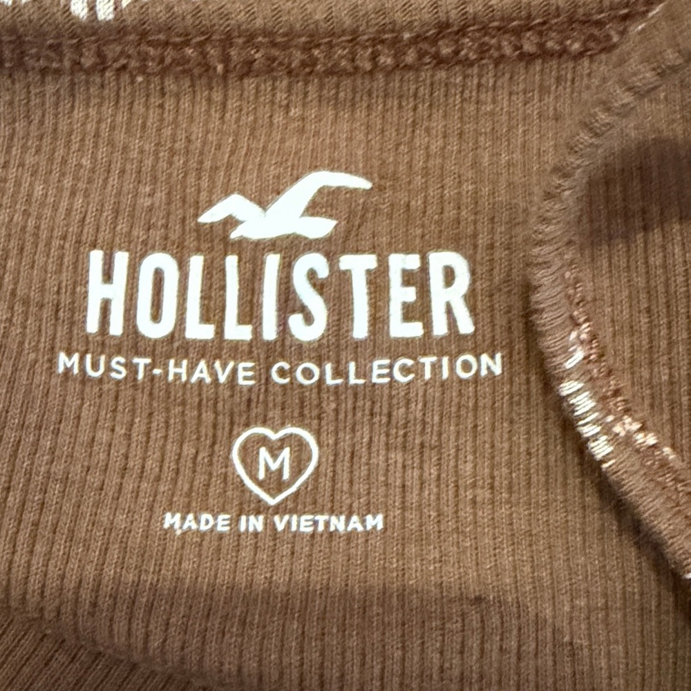 Hollister Brown Floral Cami with Lace Trim size medium - Picture 3 of 4